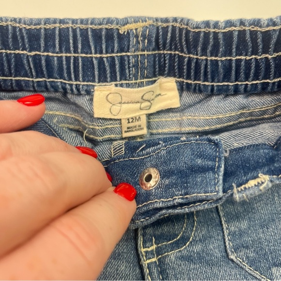 Baby Girls Jessica Simpson Jean Shorts Sz 12 months - Picture 4 of 5